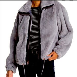 Lucky Brand faux fur jacket NWOT
